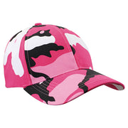 Gorra baseball Supreme Low PINK CAMO en rosa camuflaje, seis paneles, materiales resistentes y cómodo uso