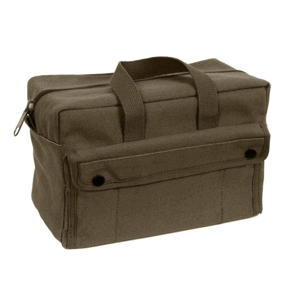 Bolsa pequeña de lona MECHANICS TOOL GI estilo WOODLAND con bolsillos organizadores internos para herramientas