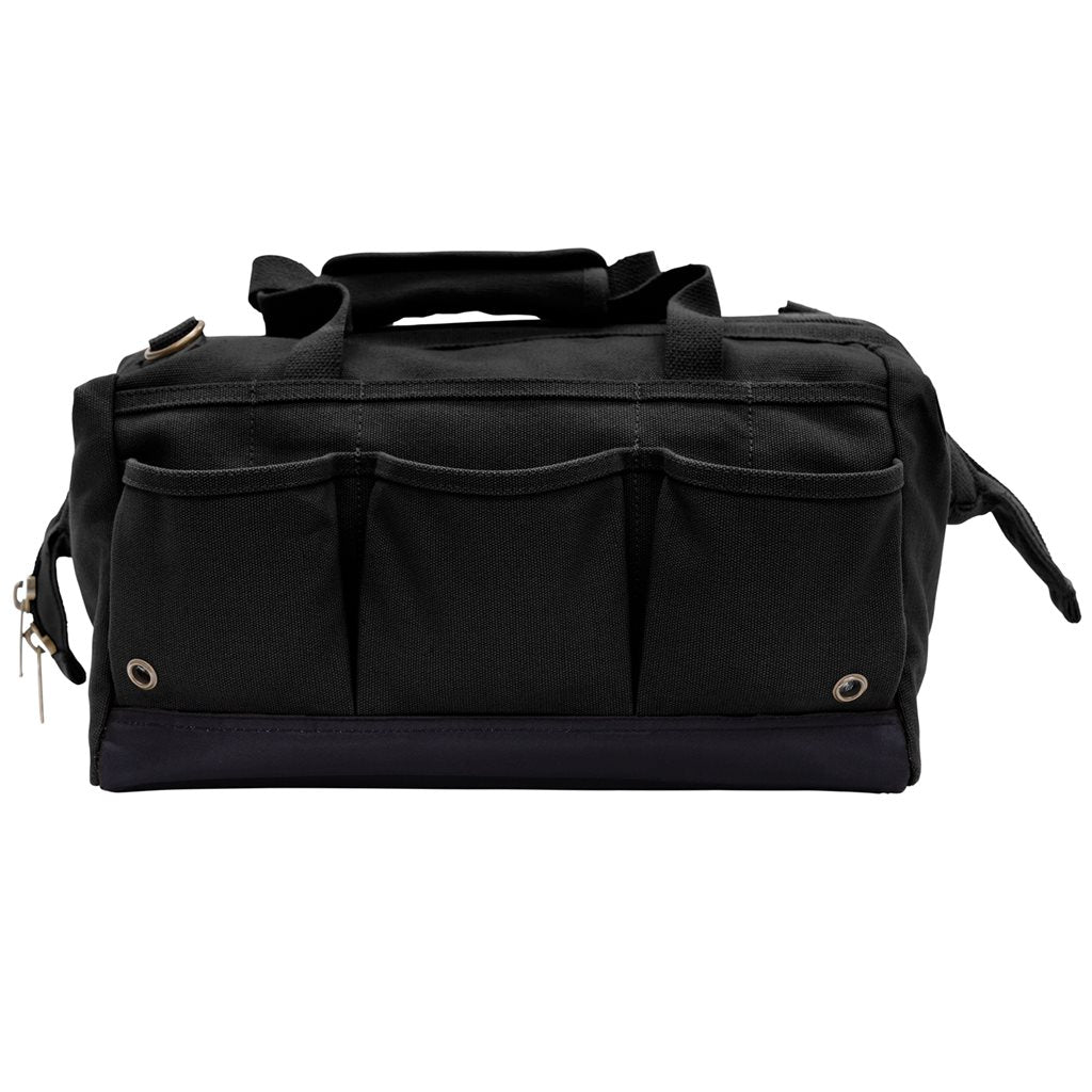 Bolsa RENOVATOR TOOL de lona negra para herramientas, resistente y práctica para uso profesional