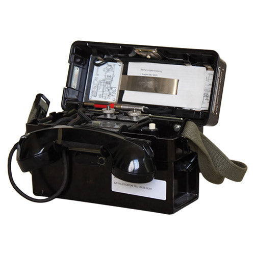 Teléfono de campaña militar BW SEL OB/ZB usado - vista frontal