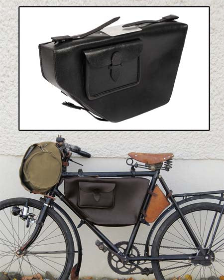 Bolsa réplica para cuadro de bicicleta suiza, color negro - 91819220