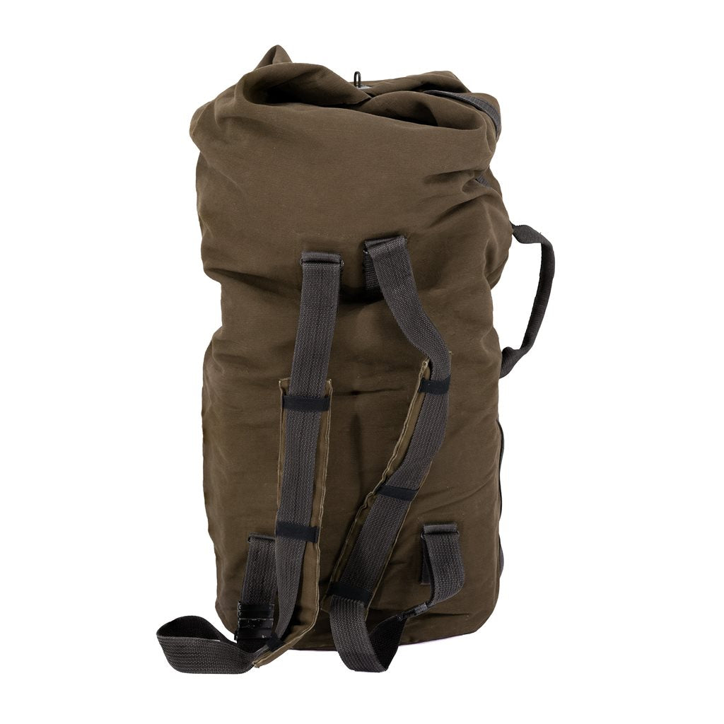 Bolsa naval húngara grande marron con tirantes para la espalda (usada) - imagen del producto