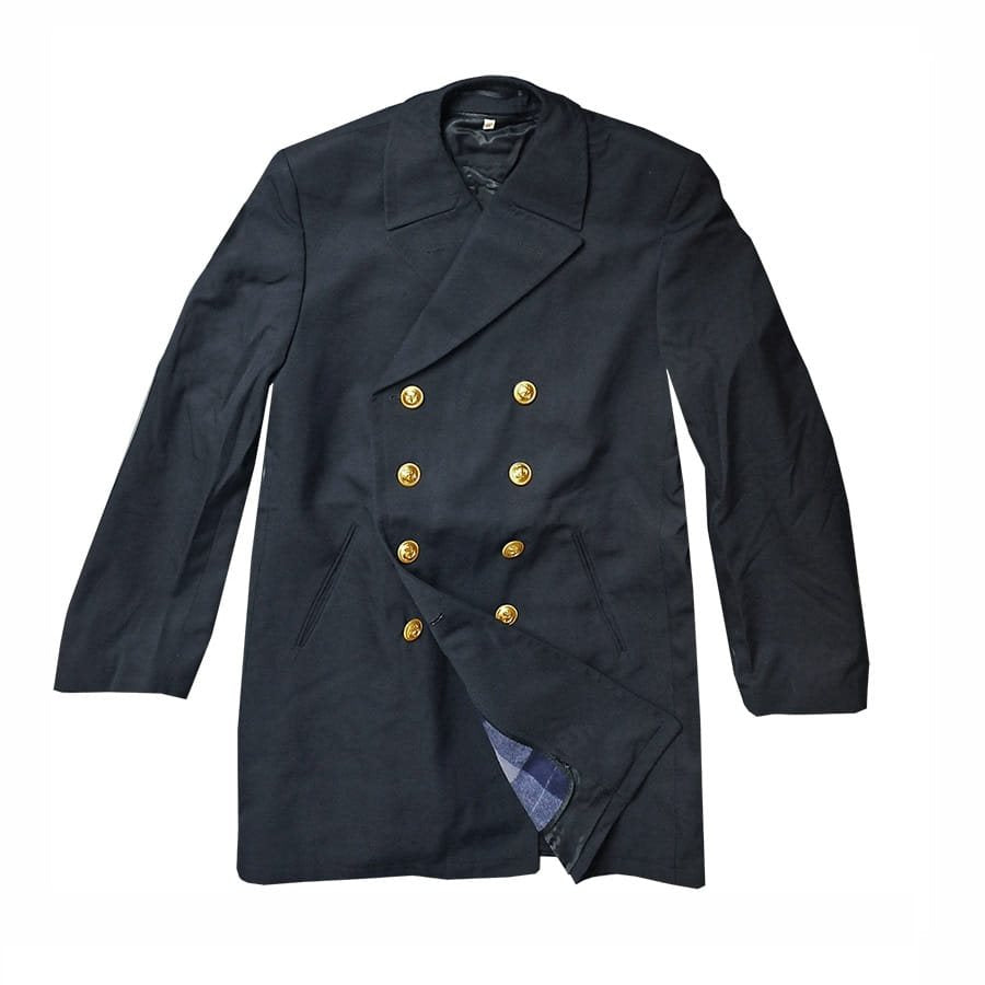 Abrigo NAVY BW Colani azul oscuro con botones dorados