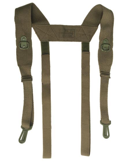 Tirantes FAMAS verdes originales del ejército francés, usados en muy buen estado