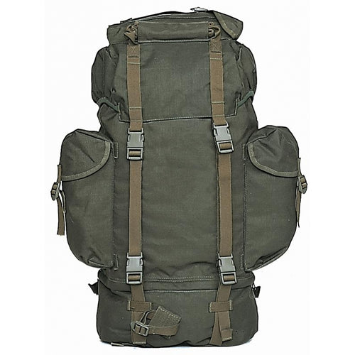 Mochila húngara tipo BW verde original usada