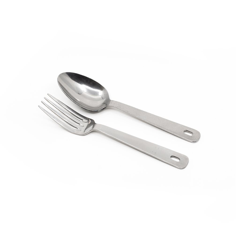 Cubiertos franceses ARMEE (tenedor y cuchara) - pieza militar original