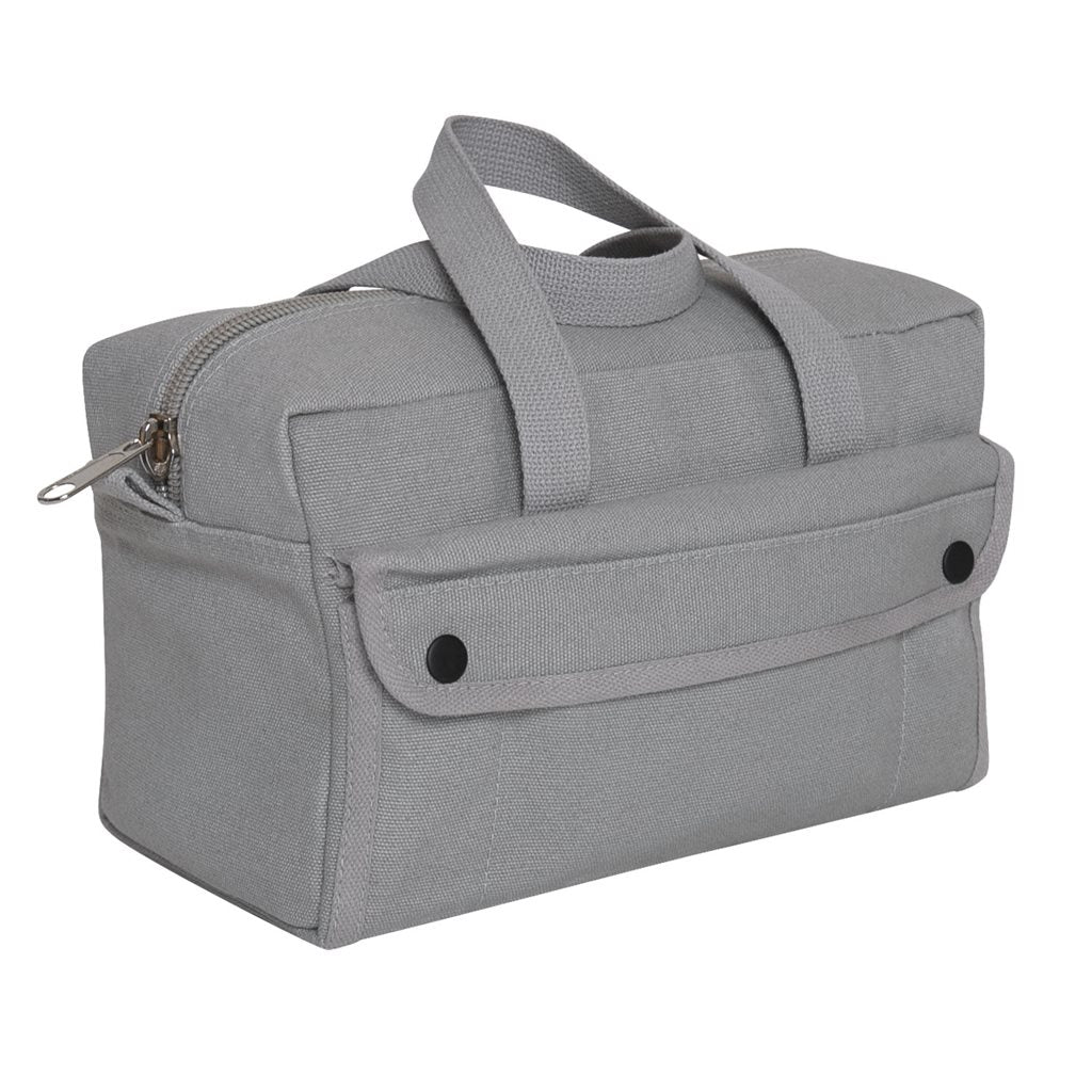 Bolsa pequeña de lona MECHANICS TOOL GI estilo WOODLAND con bolsillos organizadores internos para herramientas