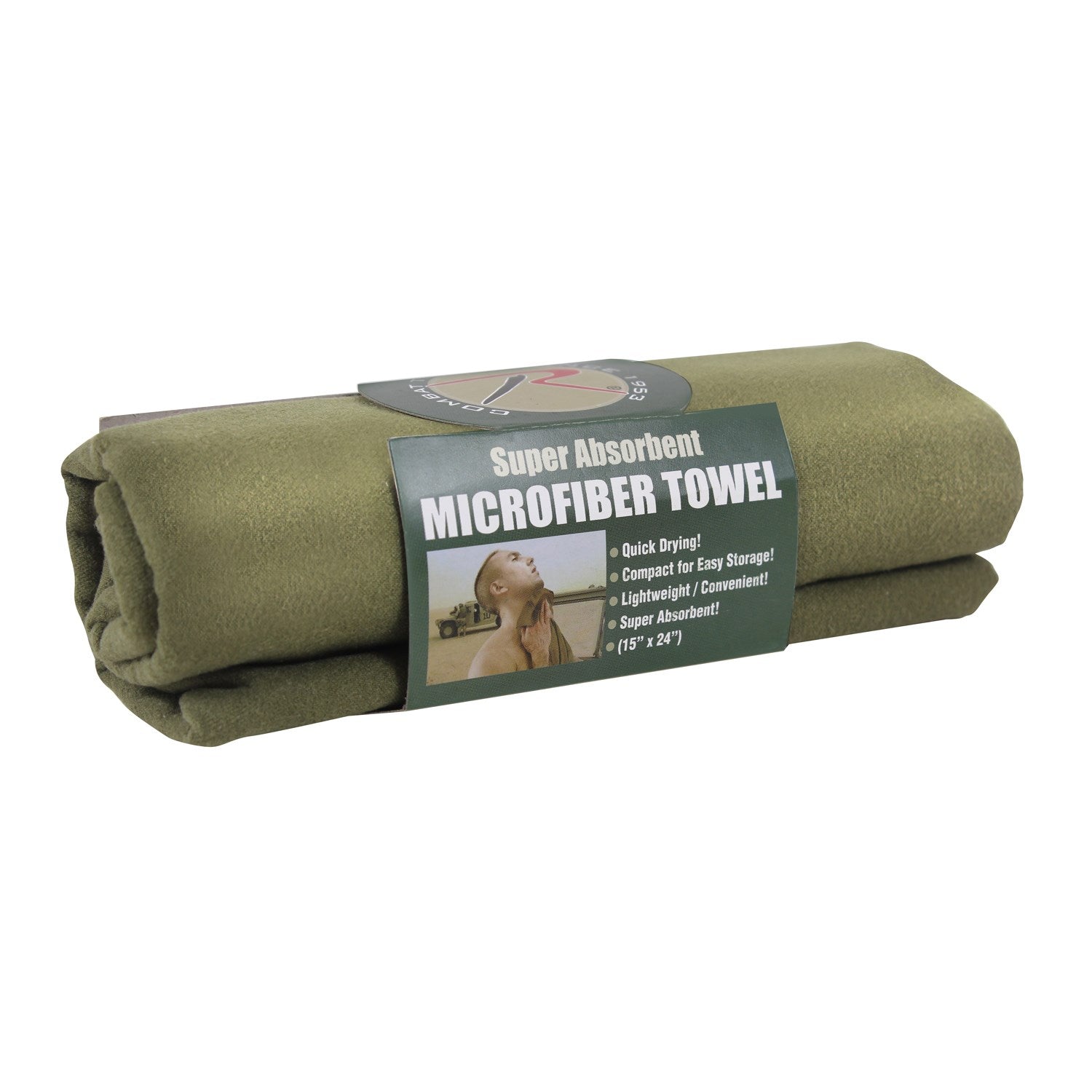 Toalla de microfibra 38 x 60 cm con lazo para colgar
