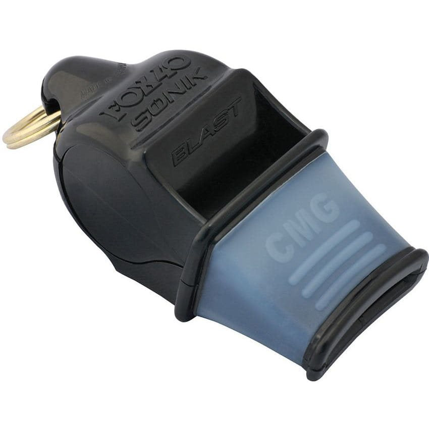 Silbato SONIK BLAST CMG plástico negro, 120 dB, fabricado en Canadá