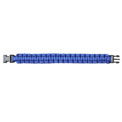 Pulsera Paracord Survival azul ROTHCO con cierre fastex y cuerda de paracaídas