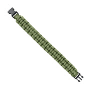 Pulsera SURVIVAL PARACORD OLIV de ROTHCO en color oliva con cierre Fastex y cuerda paracord