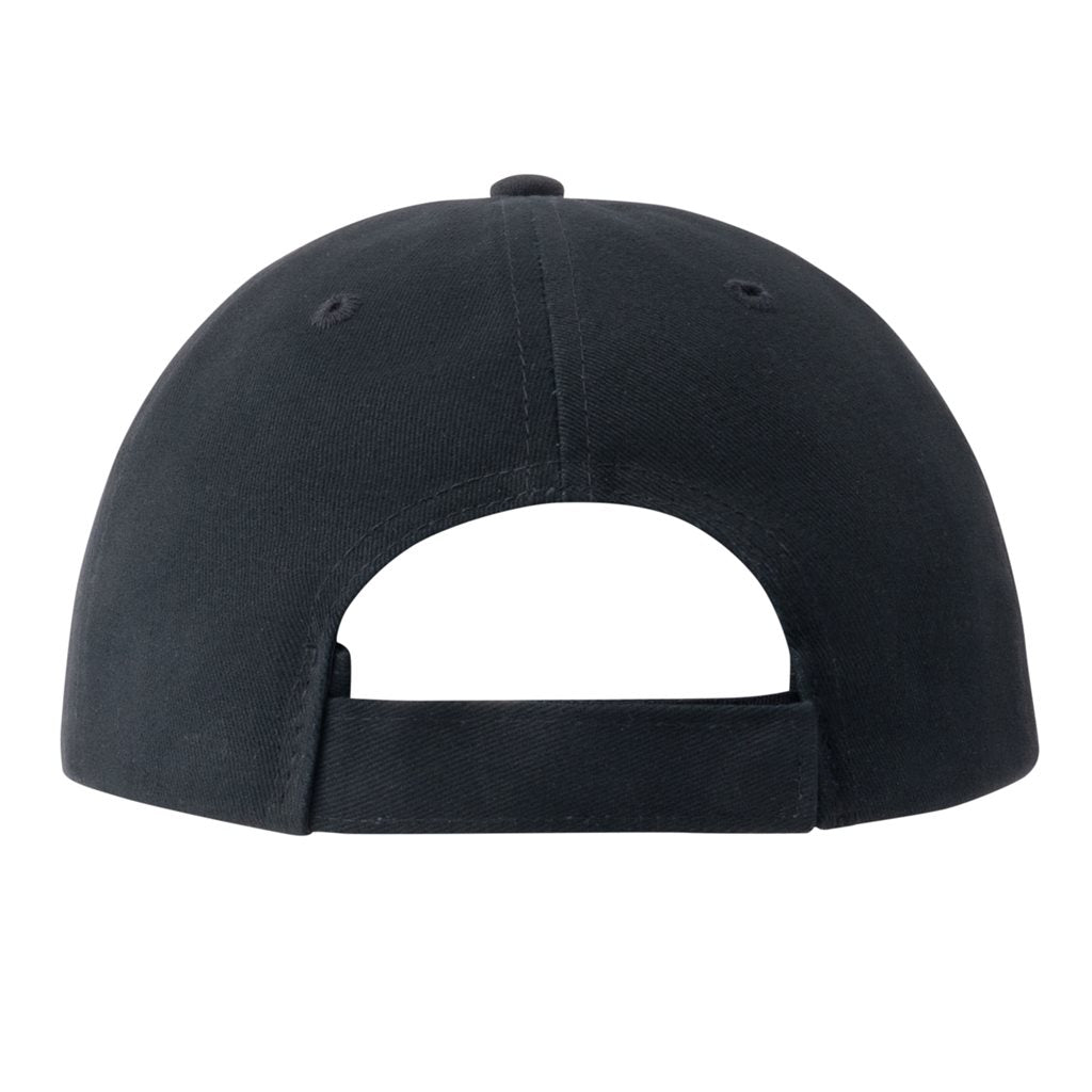 Gorra negra Special Forces de algodón peinado con bordado y hebilla metálica ajustable