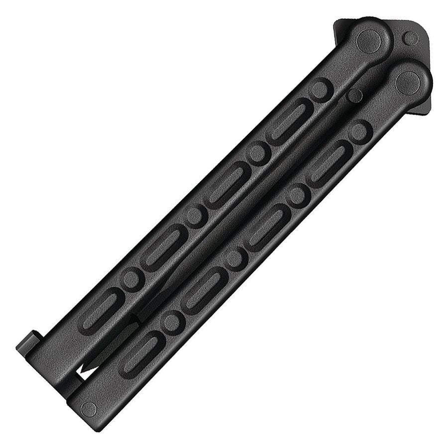 Navaja mariposa FGX de plástico negra, hoja dentada 127 mm, Cold Steel
