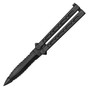 Navaja mariposa FGX de plástico negra, hoja dentada 127 mm, Cold Steel