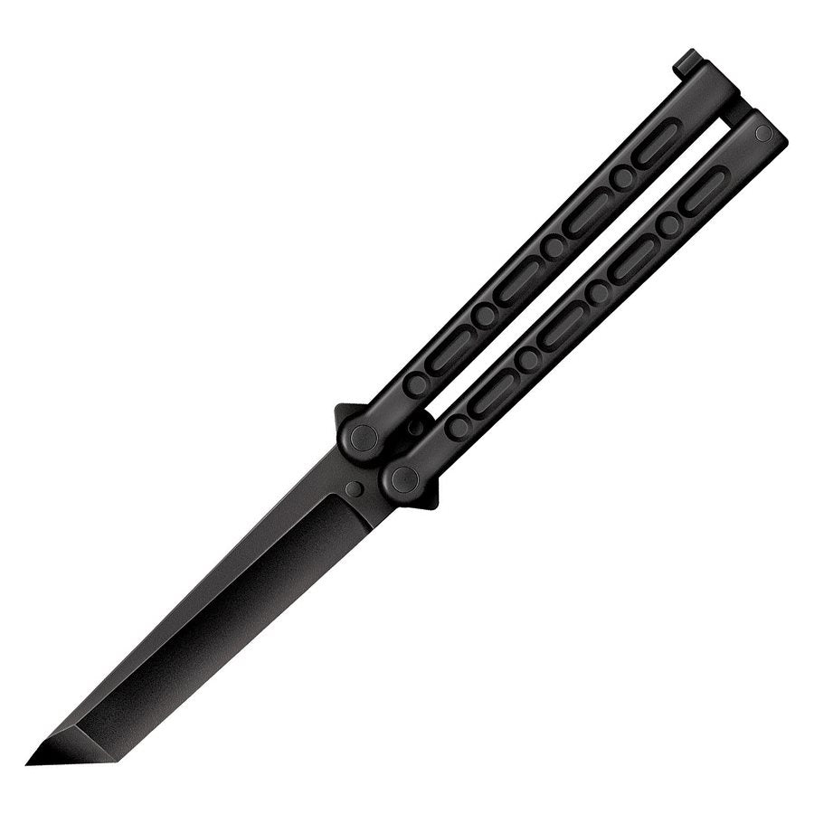 Navaja mariposa Tanto FGX plástico negra Cold Steel, longitud total 280 mm, hoja 127 mm