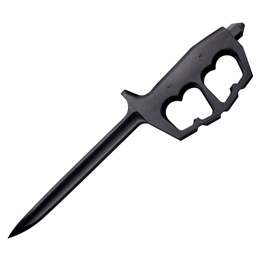 Daga Stiletto FGX Chaos negra de plástico Griv-Ex con hoja triangular y punta afilada, longitud total aprox. 350 mm