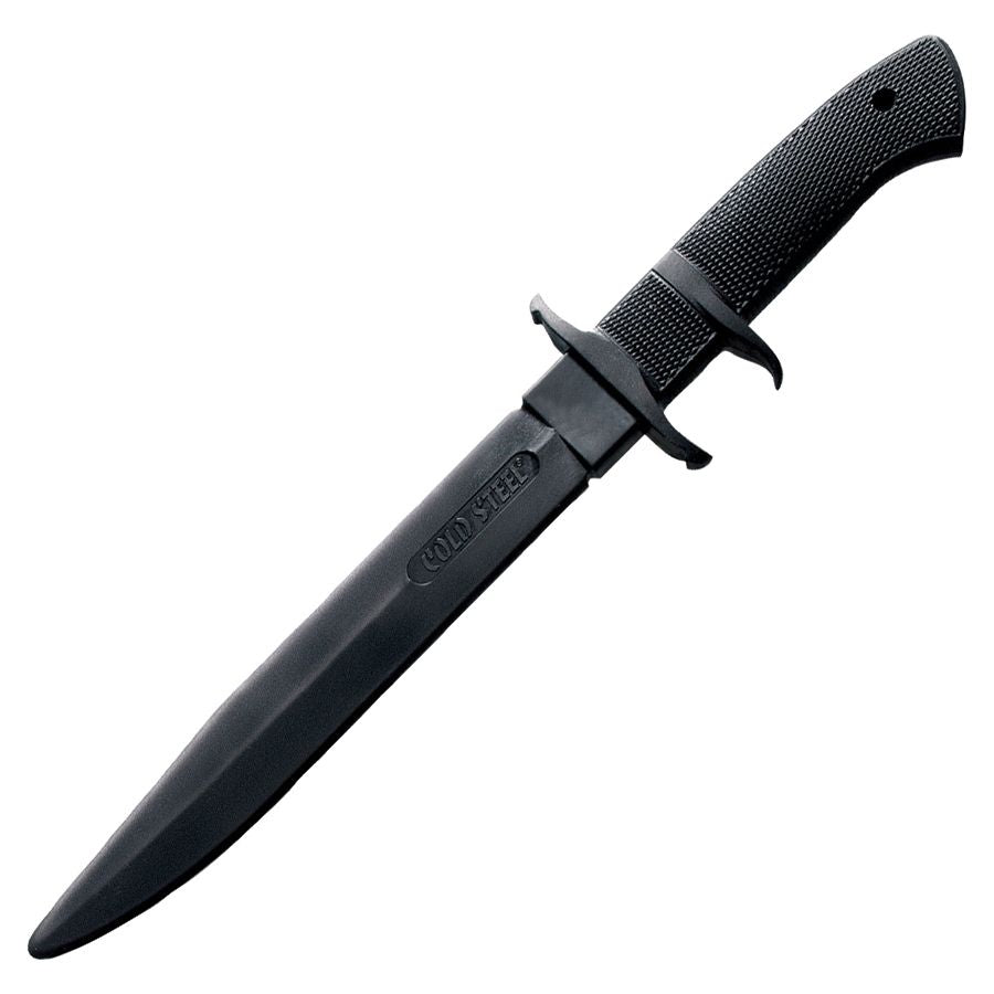 Cuchillo de entrenamiento Black Bear Cold Steel negro, hoja fija en Santoprene