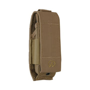 Funda MOLLE nylon marrón LEATHERMAN XL con bolsillo interior, cierre velcro y correa para cinturón