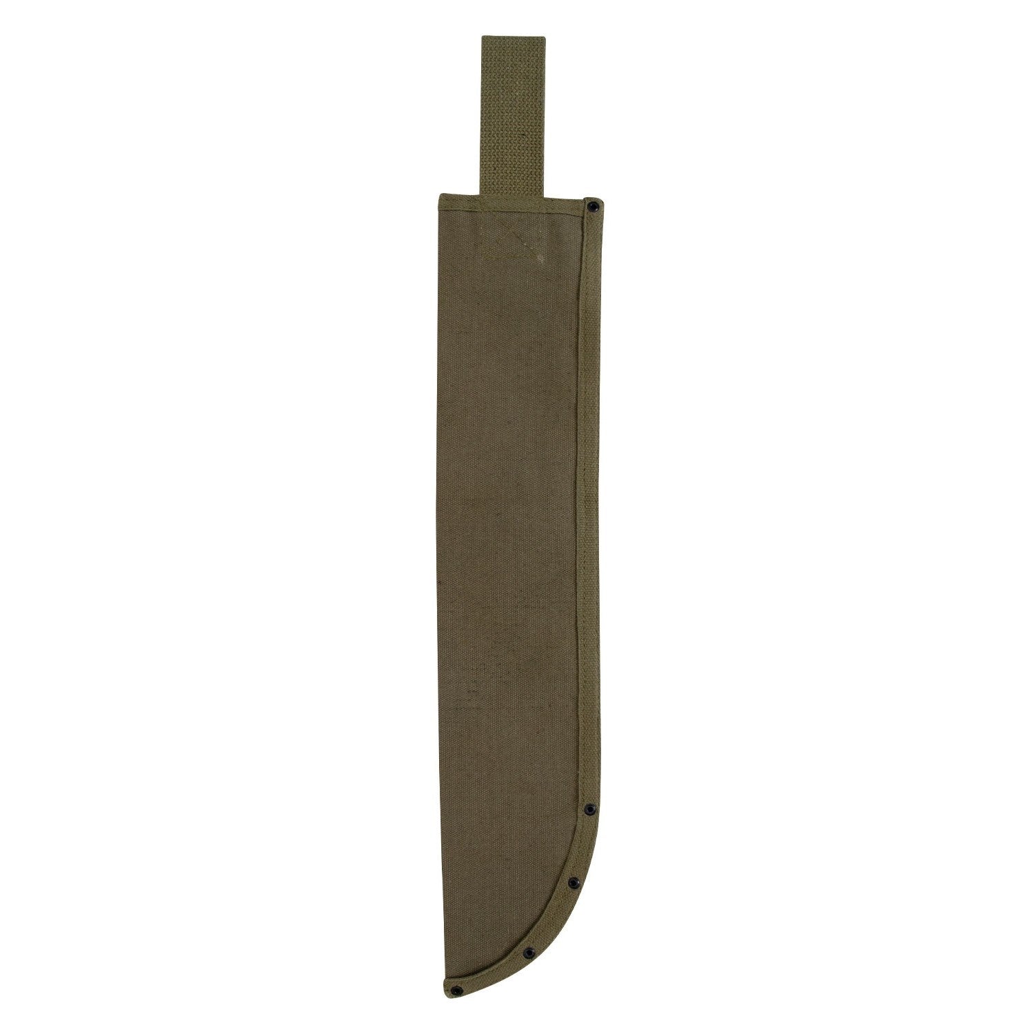 Funda de lona verde para machete 45 cm con bucle para cinturón