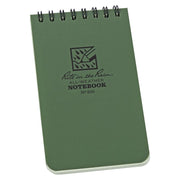 Bloc impermeable TOP-SPIRAL 3x5 verde, cuaderno pequeño 127 x 76 mm