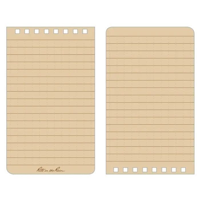 Bloc impermeable TOP-SPIRAL 3x5 verde, cuaderno pequeño 127 x 76 mm
