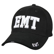 Gorra baseball negra DELUXE E.M.T. con bordado 3D EMT