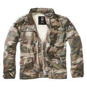 Chaqueta BRITANNIA acolchada con capucha y cuello alto, vista frontal