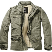 Chaqueta BRITANNIA acolchada verde con capucha y cuatro bolsillos - 9390-1