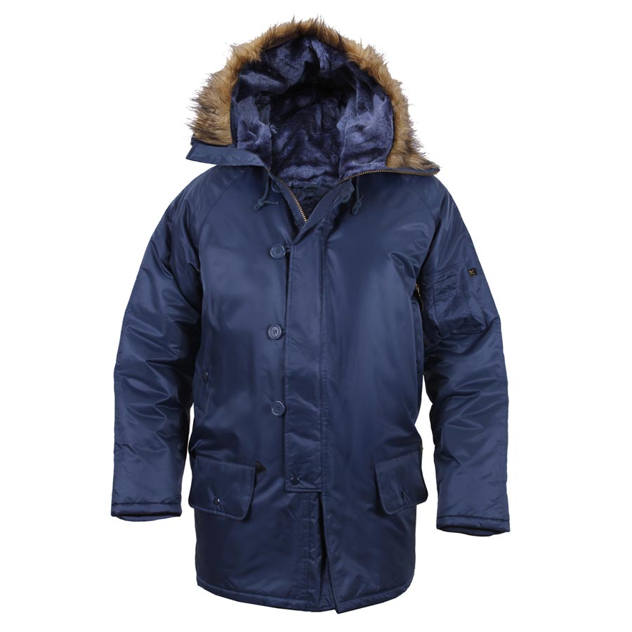 Parka US piloto tipo N-3B larga