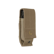 Funda Leatherman nylon MOLLE L marrón con bolsillo interior para accesorios