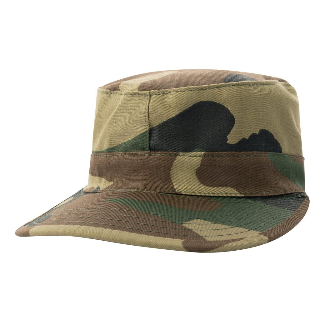 Gorra infantil militar camuflaje WOODAND con visera, 55% algodón 45% poliéster