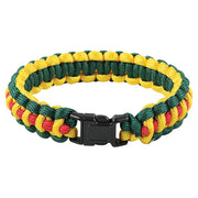 Pulsera Survival Paracord Vietnam Veteran de ROTHCO con cierre fastex y cuerda paracaídas desplegable