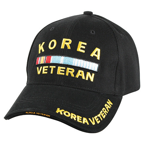 Gorra DELUXE KOREA VETERAN negra con bordado 3D y visera rígida tipo sándwich