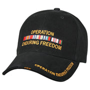 Gorra DELUXE ENDURING FREEDOM negra con bordado 3D