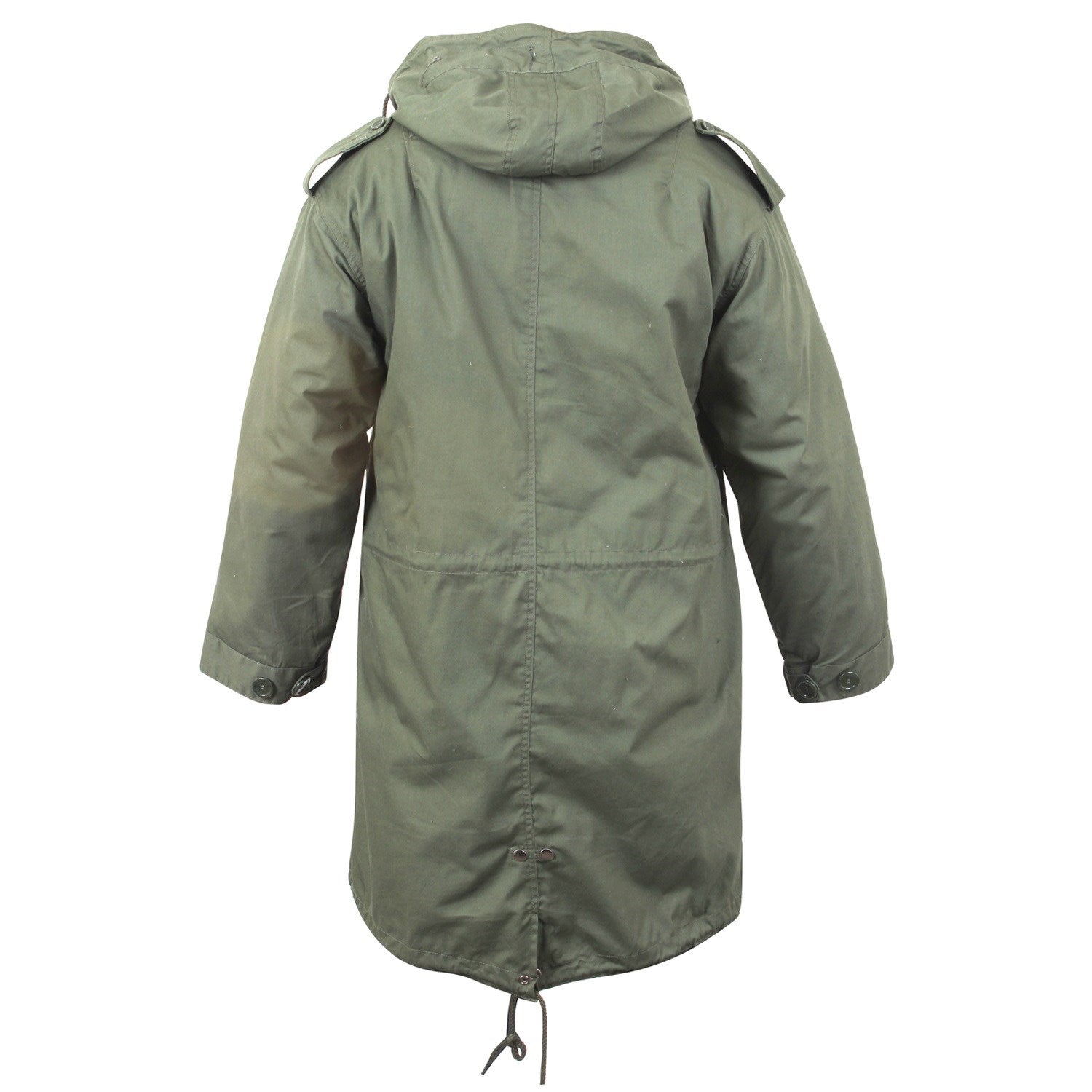 Parka M-51 Fishtail verde, réplica de parka militar con forro interior desmontable