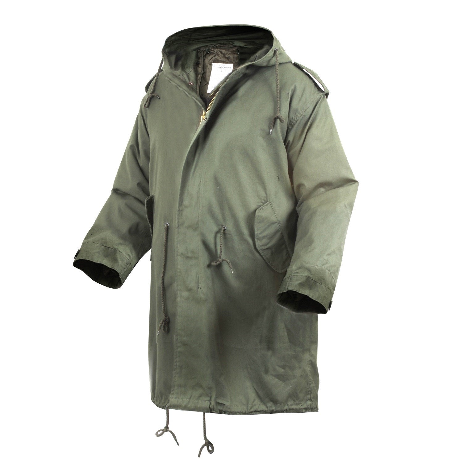 Parka M-51 Fishtail verde, réplica de parka militar con forro interior desmontable