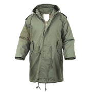 Parka M-51 Fishtail verde, réplica de parka militar con forro interior desmontable