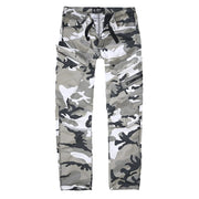 Pantalones ADVEN SLIM FIT verde estilo militar con siete bolsillos