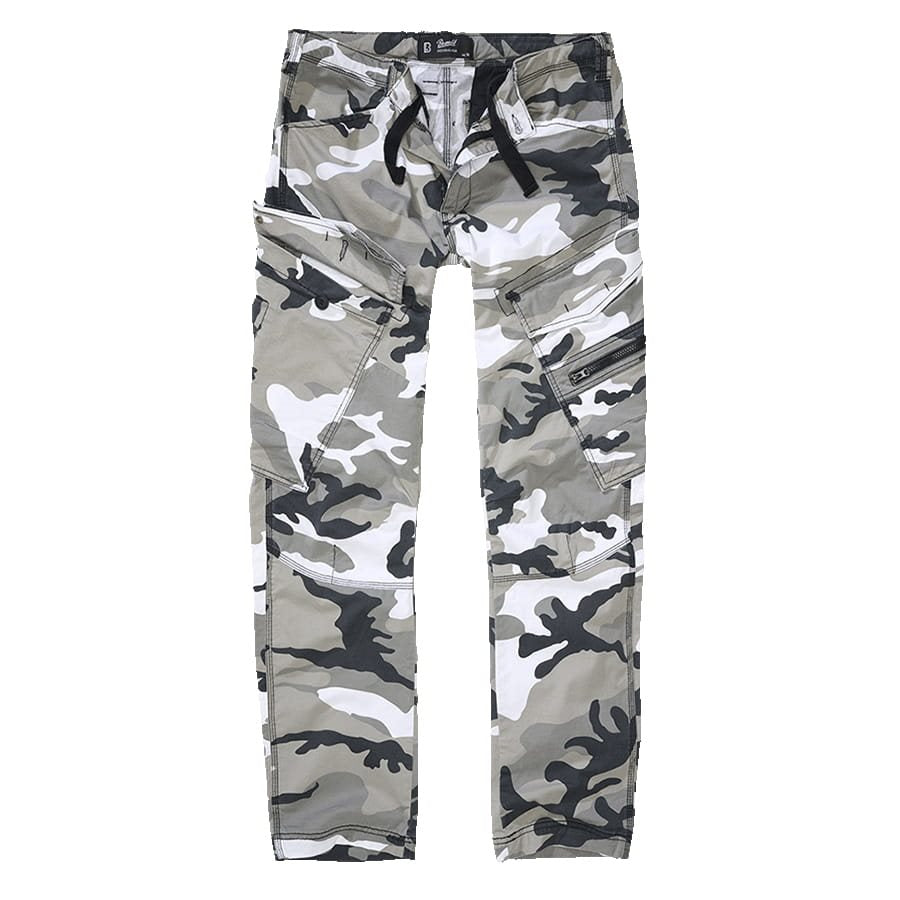 Pantalones ADVEN SLIM FIT verde estilo militar con siete bolsillos