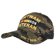 Gorra DELUXE Veterano de Vietnam con camuflaje Tiger Stripe y visera en capas