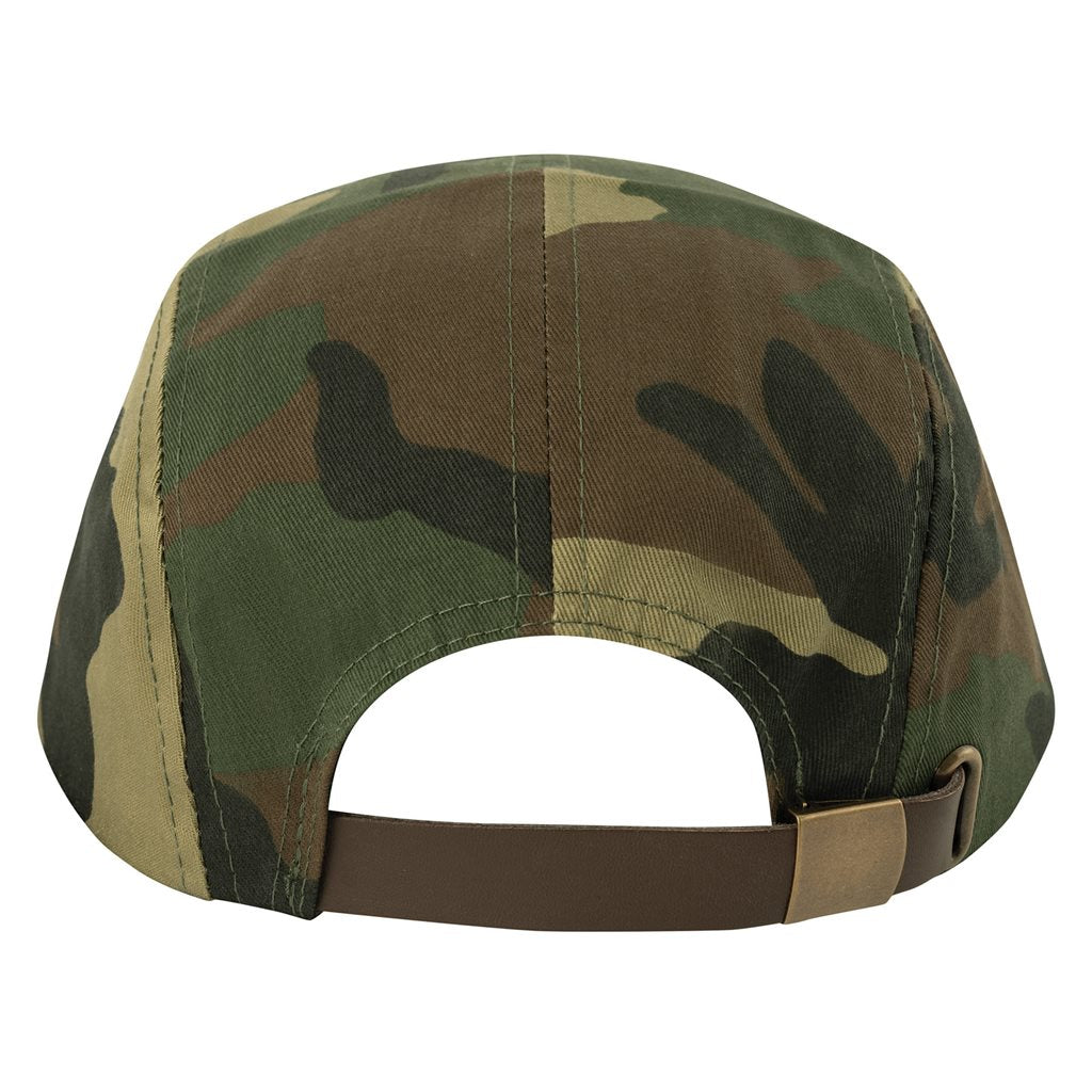 Gorra Woodland con dos orificios de ventilación laterales y correa ajustable de piel