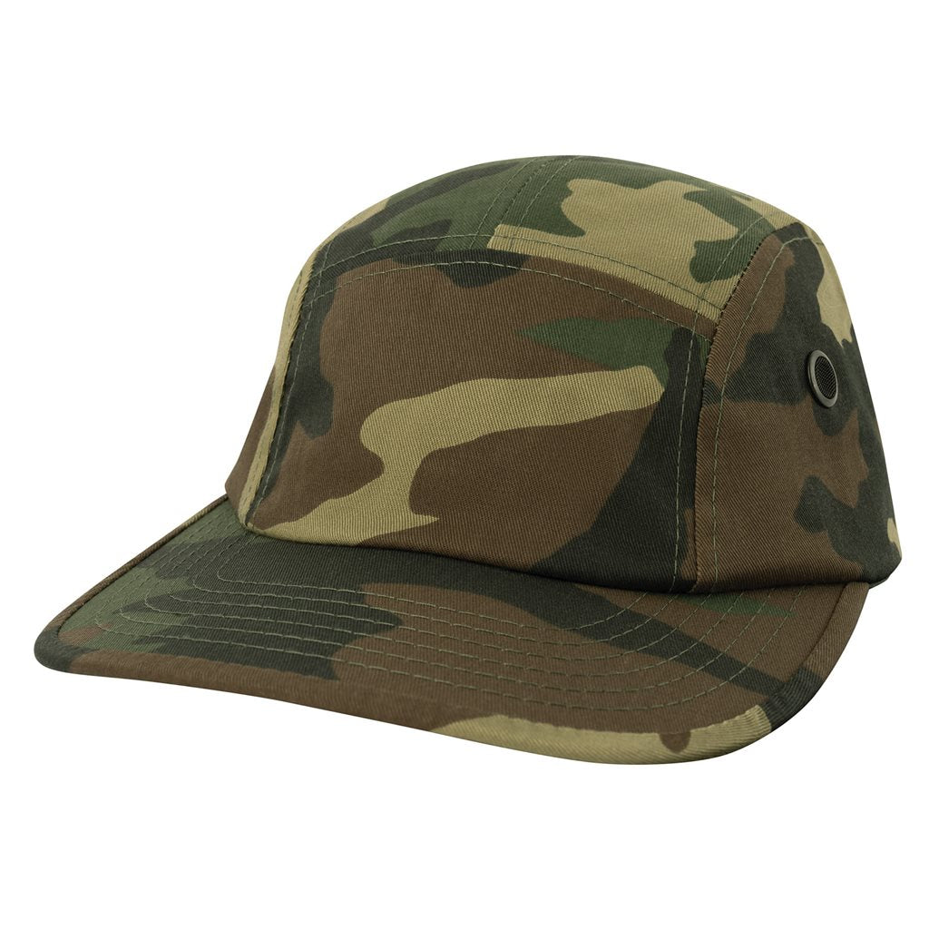 Gorra Woodland con dos orificios de ventilación laterales y correa ajustable de piel