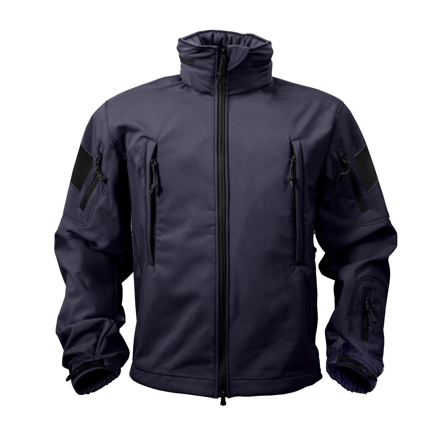 Chaqueta Tactical softshell con capucha, color oscuro, modelo 9511