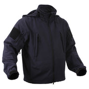 Chaqueta Tactical softshell con capucha, color oscuro, modelo 9511