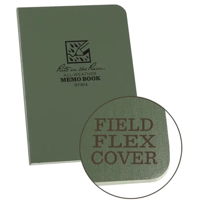 Bloc impermeable RITE IN THE RAIN Memo Book amarillo 125 x 90 mm, 56 hojas