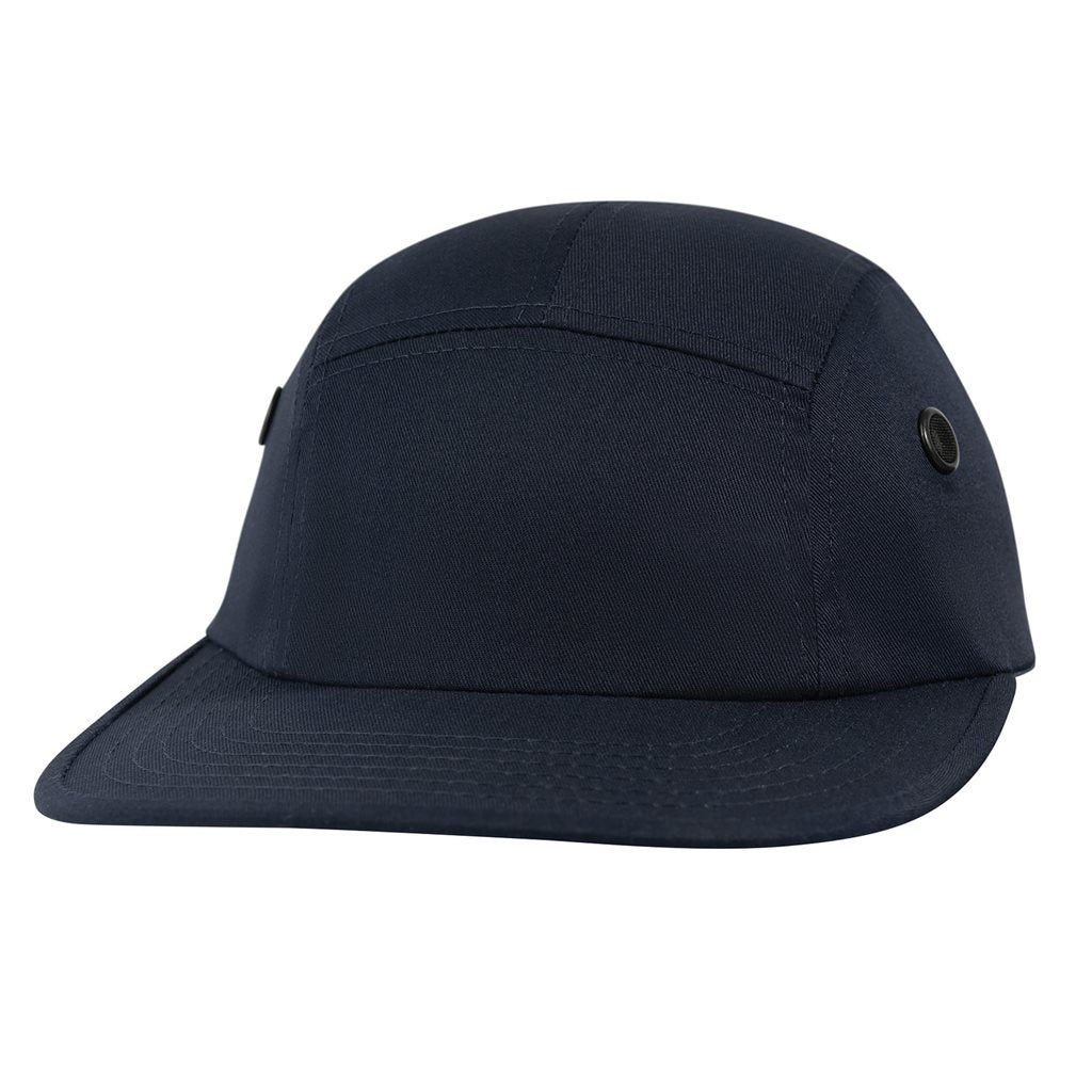 Gorra WOODLAND con dos orificios de ventilación laterales y correa de cuero ajustable