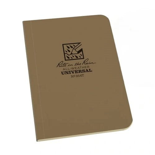 Bloc impermeable RITE IN THE RAIN Memo Book amarillo 125 x 90 mm, 56 hojas