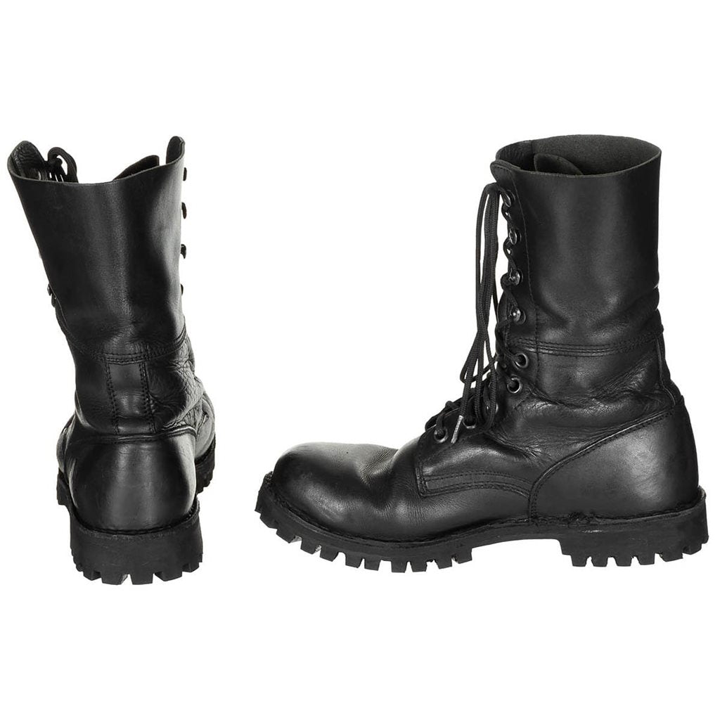 Botas austríacas Kampfstiefel altas de cuero usadas