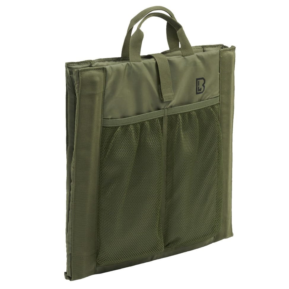 Asiento plegable Foldable verde de poliéster resistente, cojín para sentarse