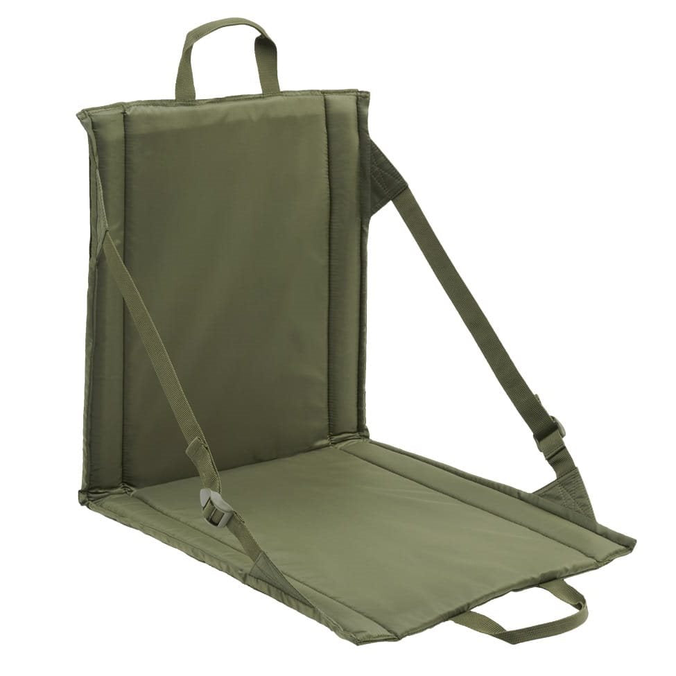 Asiento plegable Foldable verde de poliéster resistente, cojín para sentarse